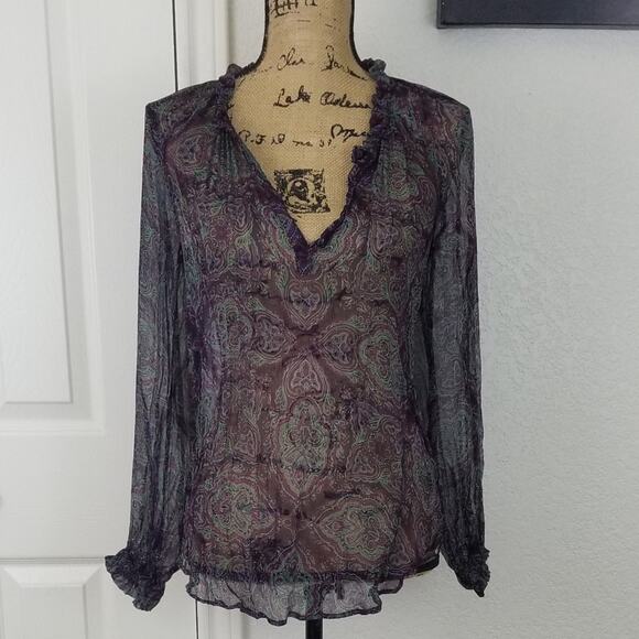 Ella Moss silk top sz XS - Picture 1 of 6